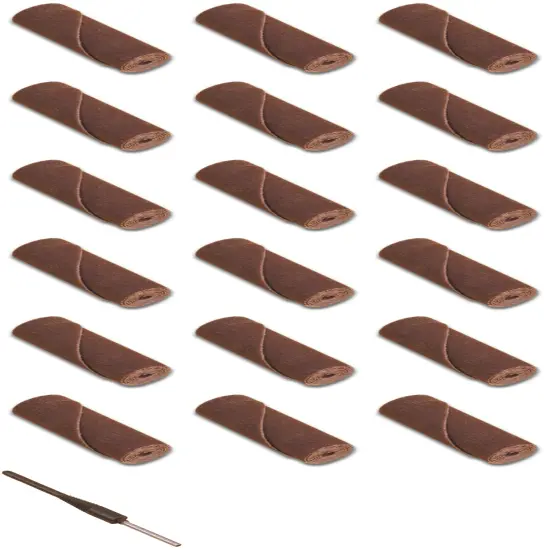 18 Jewelers Cartridge Rolls 1" Fine, Medium, Coarse Grits & 1 Mandrel 1/8" Shank {1}