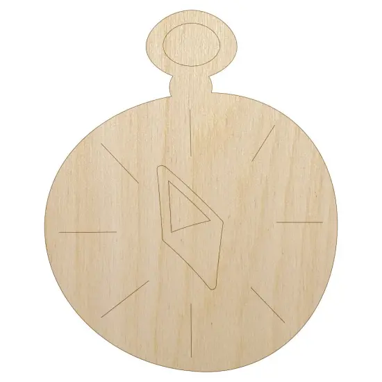 Compass Doodle Unfinished Wood Shape Piece Cutout for DIY Craft Projects {1}