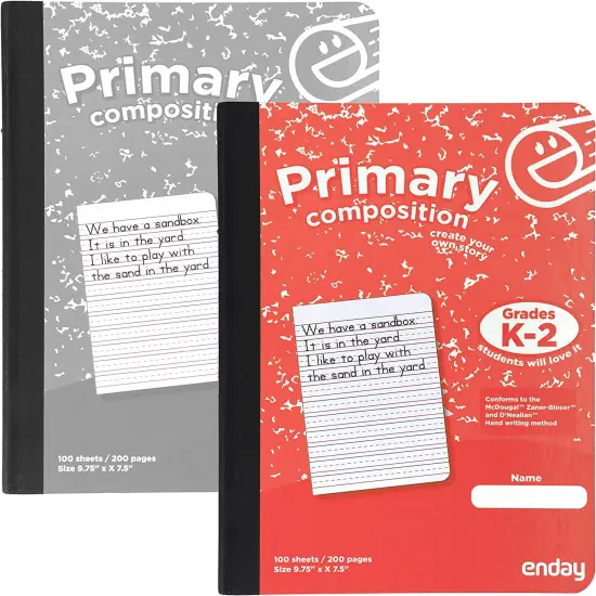 Enday 100 Ct. Primary Composition Book Green {2}