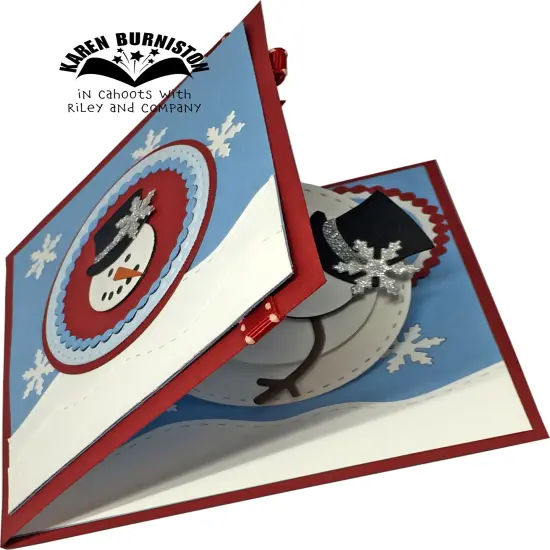 Karen Burniston Dies-Snowman Twist Circle Pop-Up {2}
