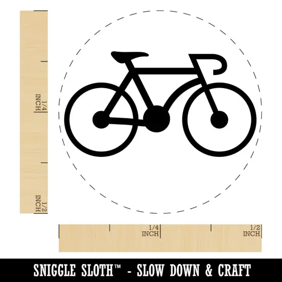 Racing Bike Bicycle Cyclist Cycling Self-Inking Rubber Stamp for Stamping Crafting Planners Pink {1}