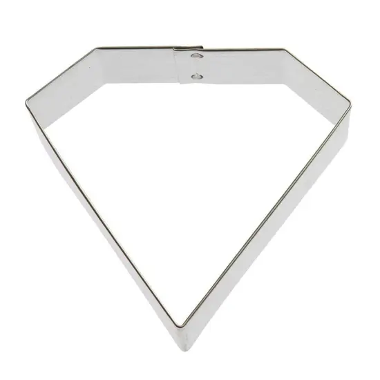 CookieCutter.Com Gem Diamond Cookie Cutter 4 Inch &ndash;Tin Plated Steel Cookie Cutters &ndash; Made In The USA {1}