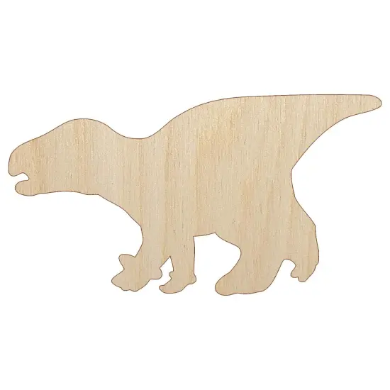 Alert Iguanodon Jurassic Dinosaur Unfinished Wood Shape Piece Cutout for DIY Craft Projects {7}