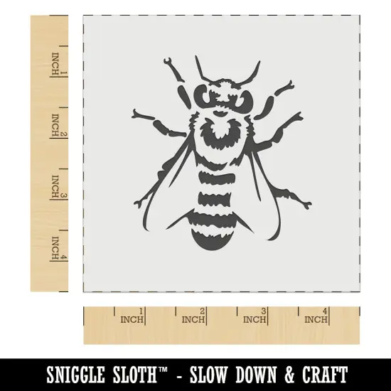 European Honey Bee Insect Beekeeping Wall Cookie DIY Craft Reusable Stencil {7}