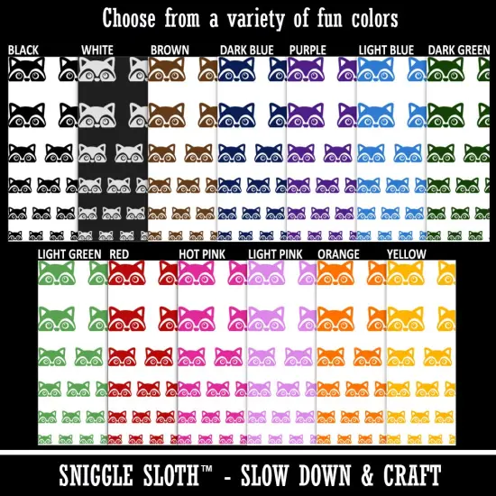 Peeking Raccoon Temporary Tattoo Water Resistant Fake Body Art Set Collection Red {3}