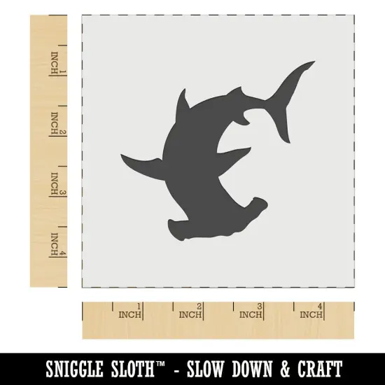 Hammerhead Shark Silhouette Wall Cookie DIY Craft Reusable Stencil {6}