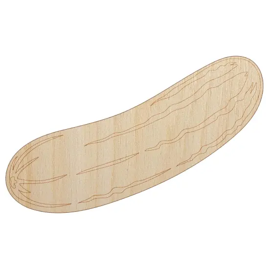 Vegetable Cucumber Unfinished Wood Shape Piece Cutout for DIY Craft Projects {7}
