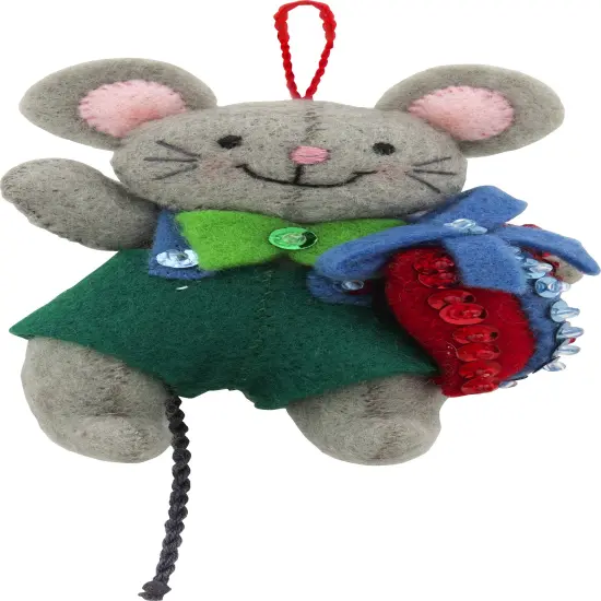 Bucilla Felt Ornaments Applique Kit Set Of 6-Night Before Christmas {5}
