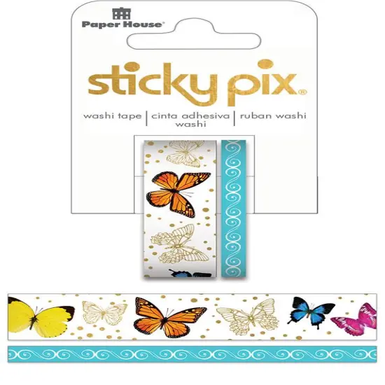 Paper House Butterflies 2 Piece Washi Tape Set {1}