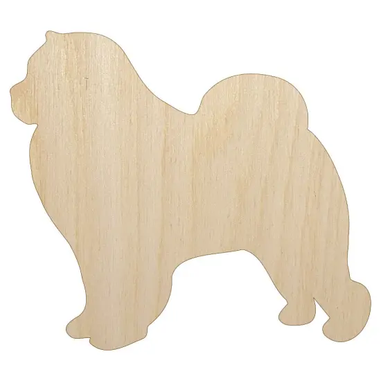 Chow Chow Dog Solid Unfinished Wood Shape Piece Cutout for DIY Craft Projects {1}