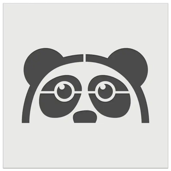 Peeking Panda Wall Cookie DIY Craft Reusable Stencil {7}