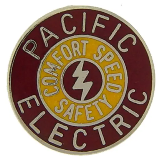 Pacific Electric Railroad Pin 1" {1}