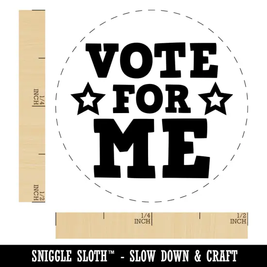 Vote For Me Voting Patriotic Funny Self-Inking Rubber Stamp for Stamping Crafting Planners Yellow {1}
