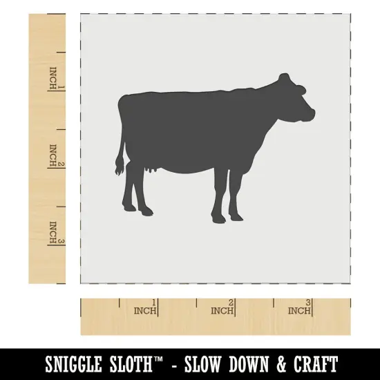 Solid Cow Farm Animal Wall Cookie DIY Craft Reusable Stencil {5}