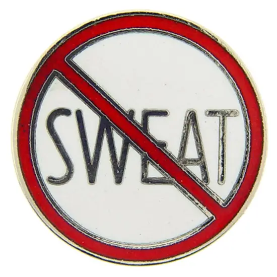 No Sweat Pin 1" {1}