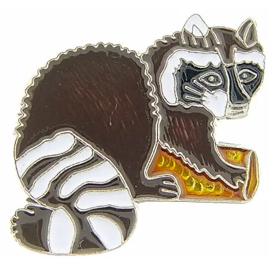 Raccoon Pin 1" {1}