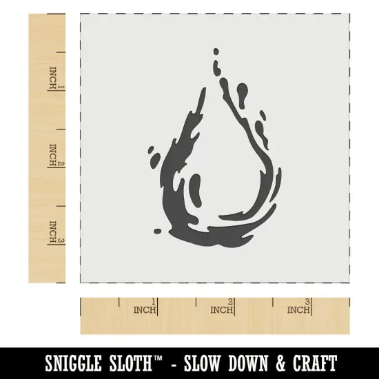 Water Drop Droplet Wall Cookie DIY Craft Reusable Stencil {5}
