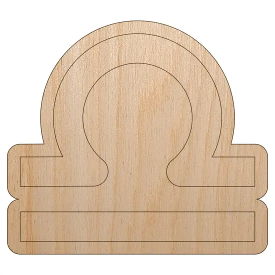 Libra Horoscope Astrological Zodiac Sign Unfinished Wood Shape Piece Cutout for DIY Craft Projects {7}