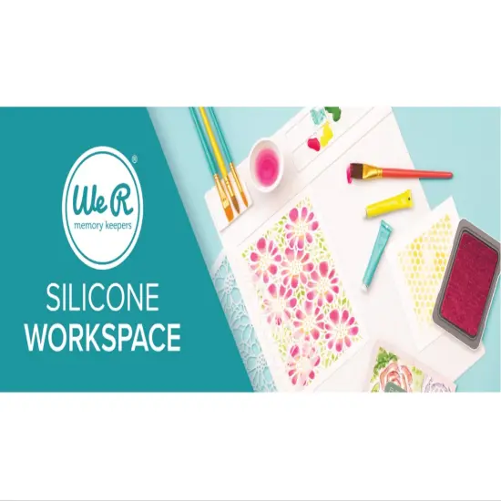 We R Memory Keepers Silicon Workspace and Stencil Mat 12"x12" 60000699 {3}