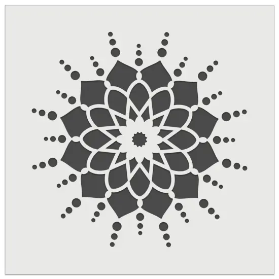 Mandala Flower Simple Wall Cookie DIY Craft Reusable Stencil {7}
