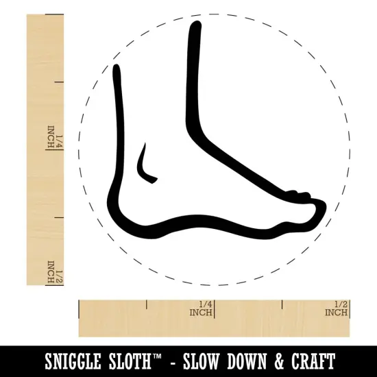 Human Foot Feet Anatomy Body Part Self-Inking Rubber Stamp Ink Stamper for Stamping Crafting Planners Fuchsia {1}