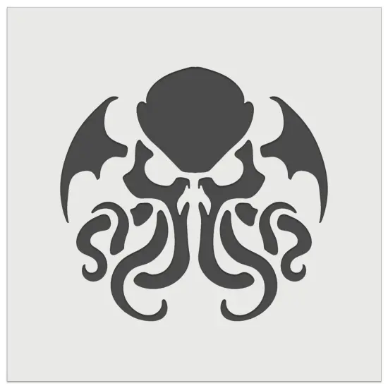 Cthulhu Eldritch Horror Scary Wall Cookie DIY Craft Reusable Stencil {2}