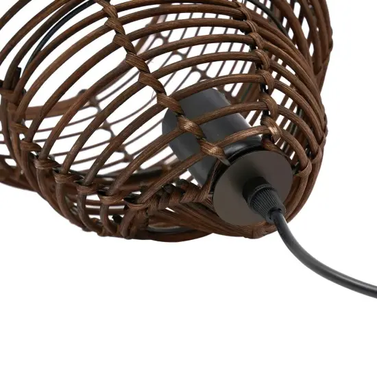 Snail Bamboo Wicker Rattan Lantern Pendant Light Hanging Ceiling Lamp Fixture {4}