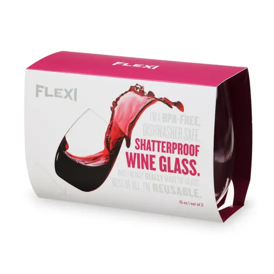 Flexi Stemless Wine Glasses, Set of 2 {4}