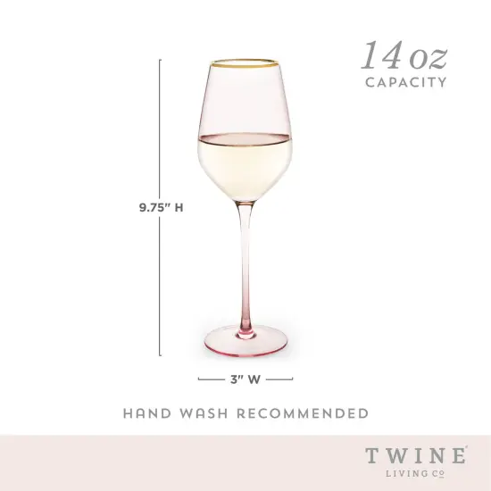 Rose Crystal White Wine Glass Set  {5}