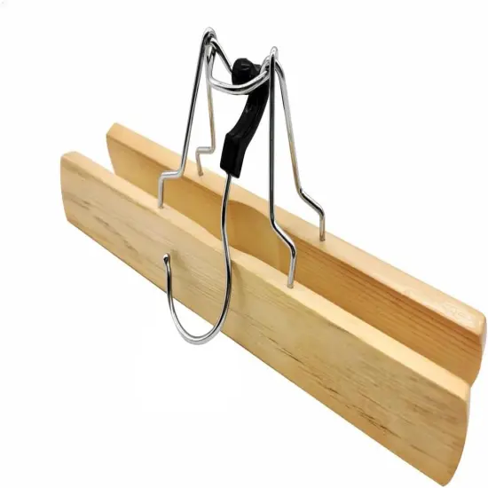 Wooden Pant Hangers - 6 Pack {6}
