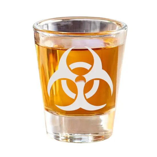 2oz Biohazard Shot Glass {1}