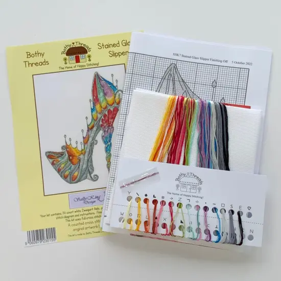 Stained Glass Slipper XSK7 Counted Cross Stitch Kit {2}