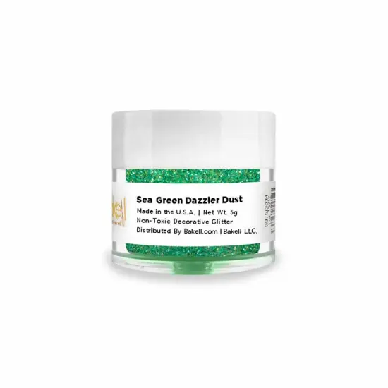 Bakell - Sea Green Dazzler Dust (5g, 1x Jar) Non-Toxic Decorating Glitter for Arts and Crafts {3}