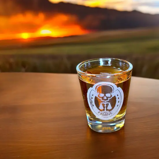 2oz Four Horsemen FAMINE Shot Glass {6}