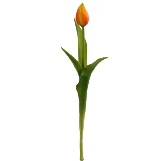 24-Pack: Real Touch Orange Tulip Bud Stem, Floral Home by Artificial Flowers {1}