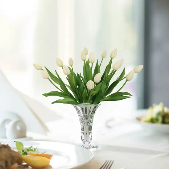 24-Pack: Real Touch Cream Tulip Bud Stem by Floral Home&reg; {4}