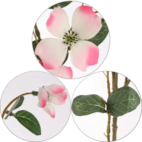 30" Pink Dogwood Spray - 24-Pack, Lifelike Silk Flowers, Elegant Floral D&eacute;cor, Perfect for Arrangements, Events & Home - Ideal for All Seasons, Floral Home by Artificial Flowers {2}