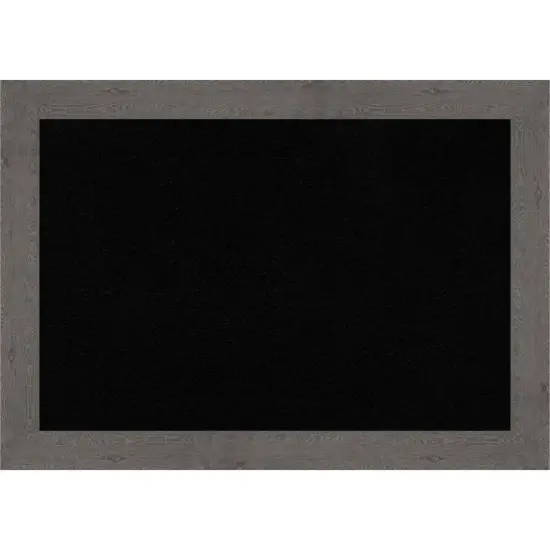 Rustic Plank Framed Corkboard, Black Cork Rustic Plank Grey {1}