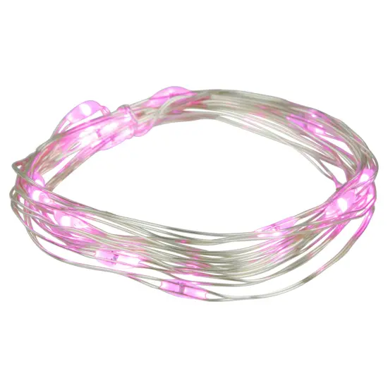 Northlight LED Micro Fairy Christmas Lights - Pink - 6ft Copper Wire - 20ct {3}