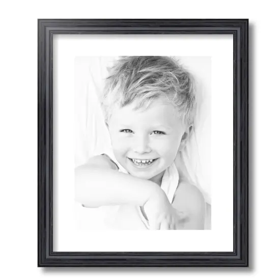 ArtToFrames 15x18" Matted Picture Frame with 11x14" Single Mat Photo Opening Framed in 1.25" Black and 2" Mat (FWM-4083-15x18) {4}