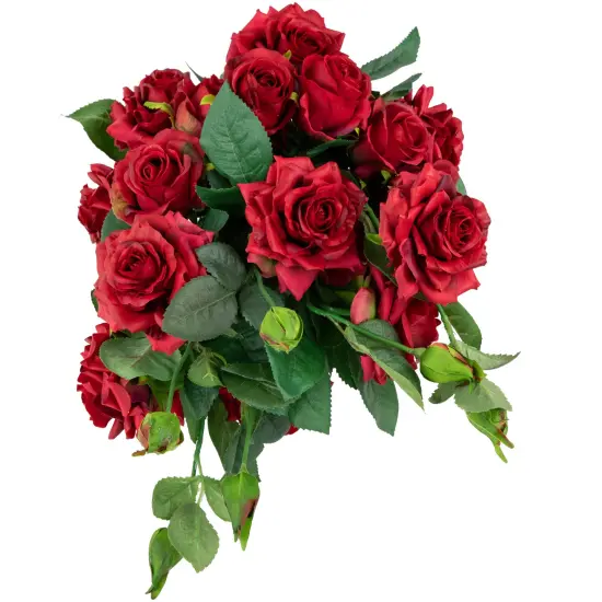 Northlight Real Touch&trade; Red Artificial Rose Floral Sprays, Set of 6 -35" {7}