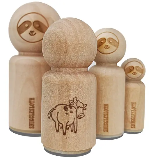 Cheeky Cow Butt Rubber Stamp for Stamping Crafting Planners {7}