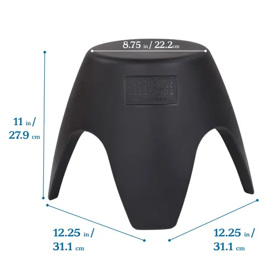 Ayana Stool Set, Flexible Seating, 4-Pack Black {2}