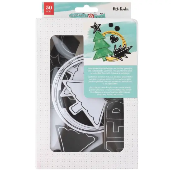 Vicki Boutin Peppermint Kisses Mixed Chipboard {1}