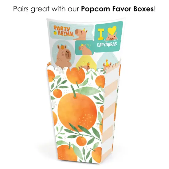 Big Dot of Happiness Capy Birthday - Capybara Party Favor Sticker Set - 12 Sheets - 120 Stickers {7}