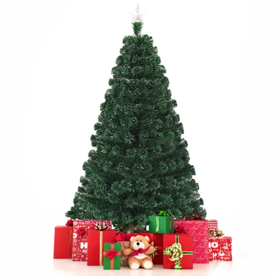 Multi-color Artificial Christmas Tree with LED Light and Metal Stand {6}