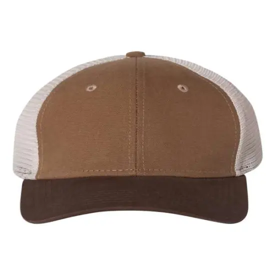DRI DUCK&reg; Hudson Trucker Cap Classic Style with Lasting Comfort Black/ Tan {6}