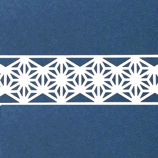 Wrapables Hollow Lace Pattern Washi Masking Tape 2M Length Total (Set of 2) White Geometric {2}