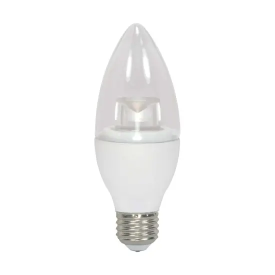 Satco 3.5w 120v B11 LED Clear 300Lm 3000k Warm White E26 Base Dimmable Bulb {1}