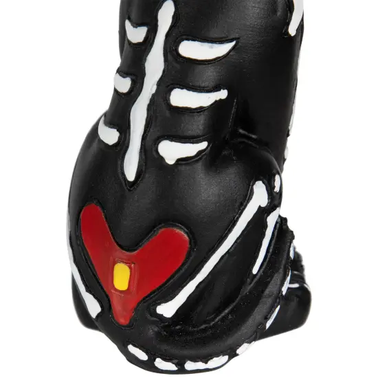 Northlight 5" Black Day of the Dead Skeleton Dog Figurine Decoration {7}